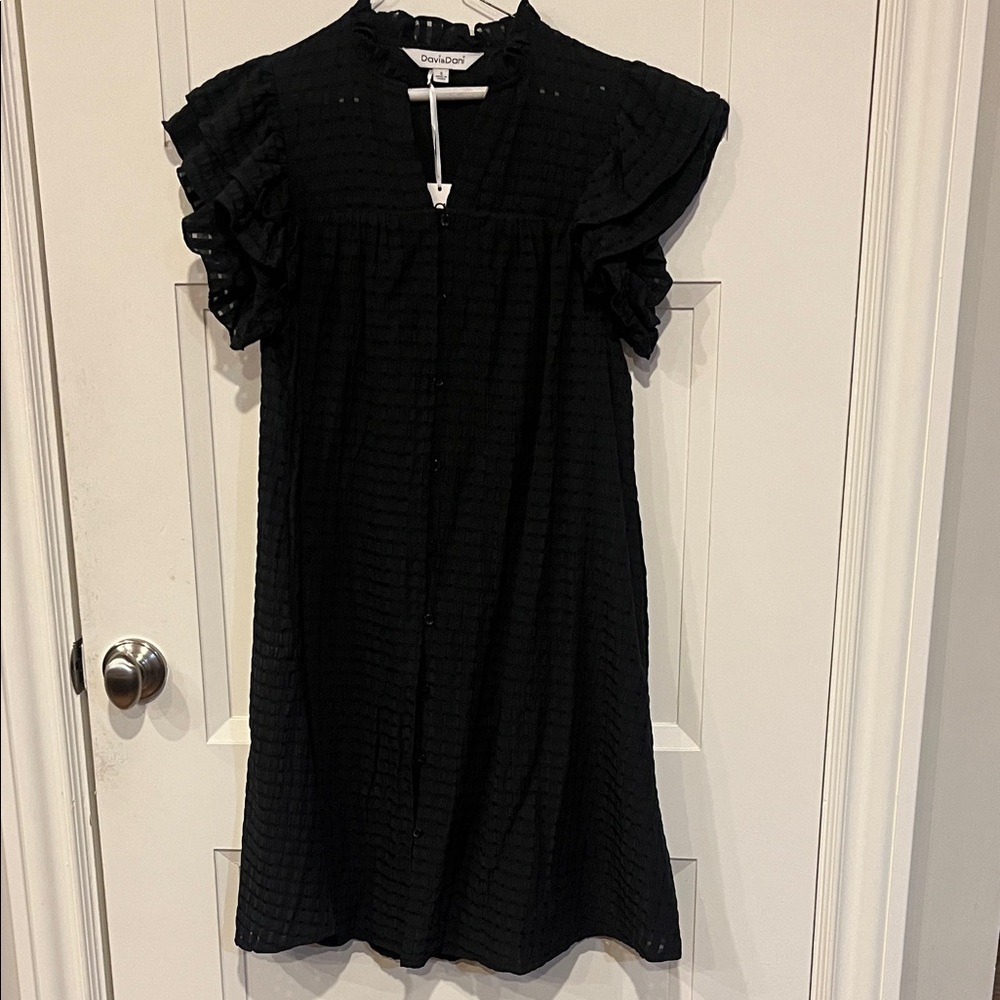DAVI & DANI Black Mini Dress